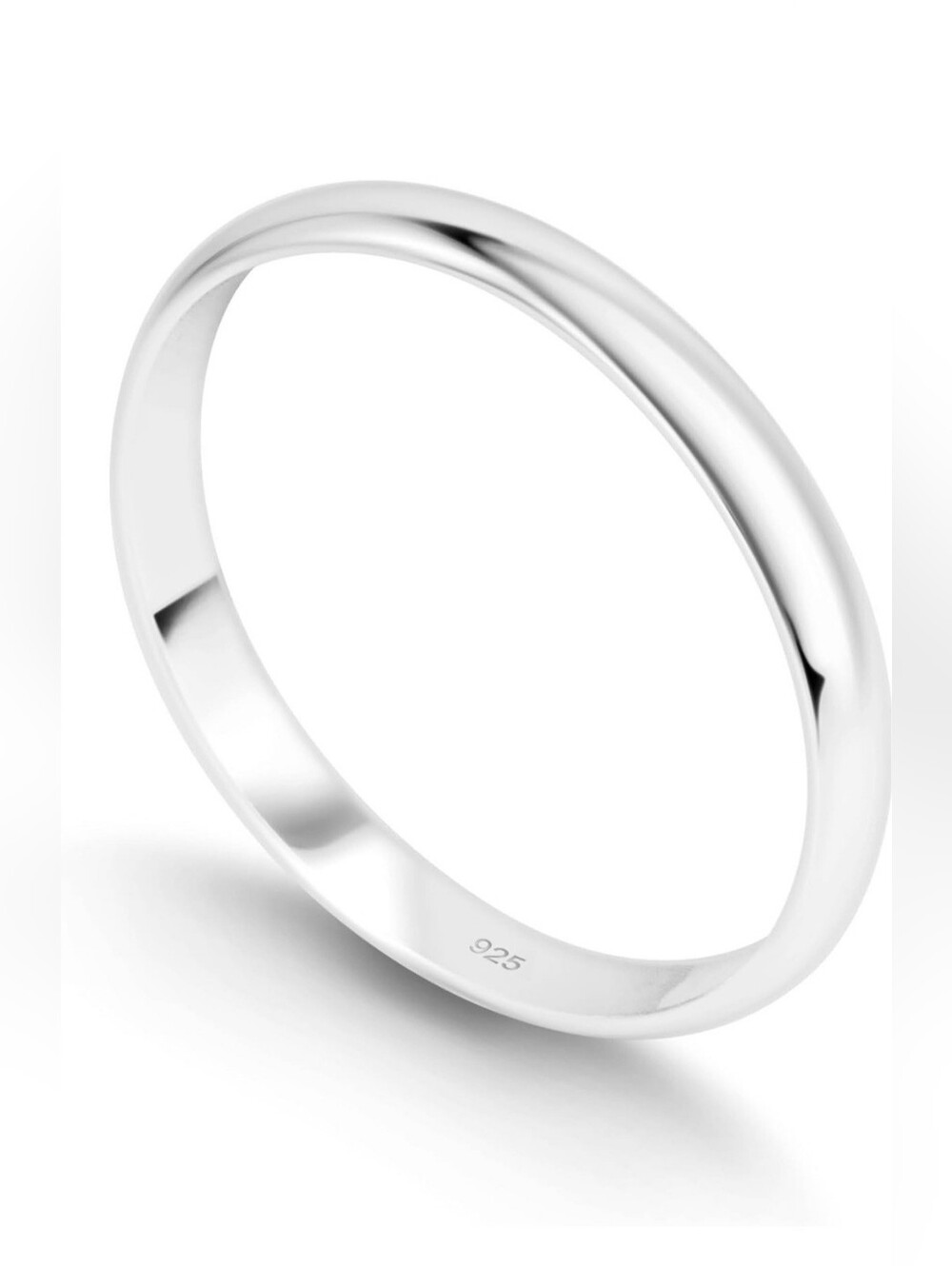 Silver Band 2mm Size 4.5